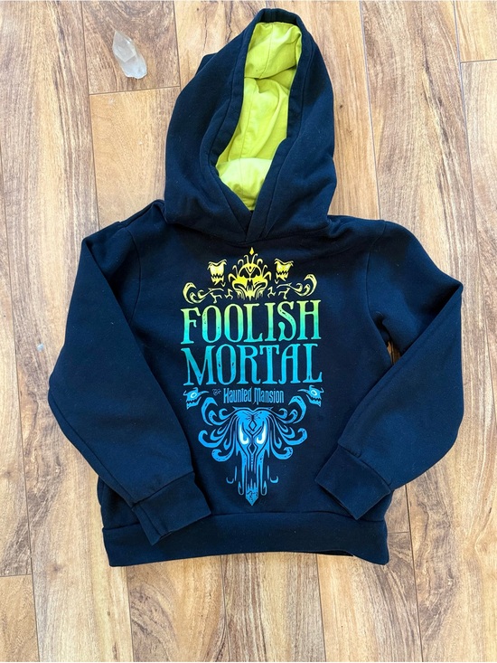 Disney Other - Foolish Mortal Kids' Haunted Mansion Sweatshirt with Lime Lining